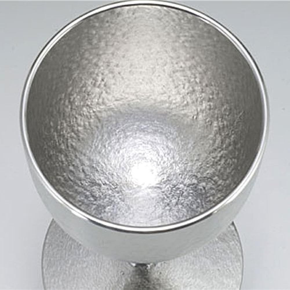 Gift only one (traditional craft/Osaka tin ware) wine cup/silky