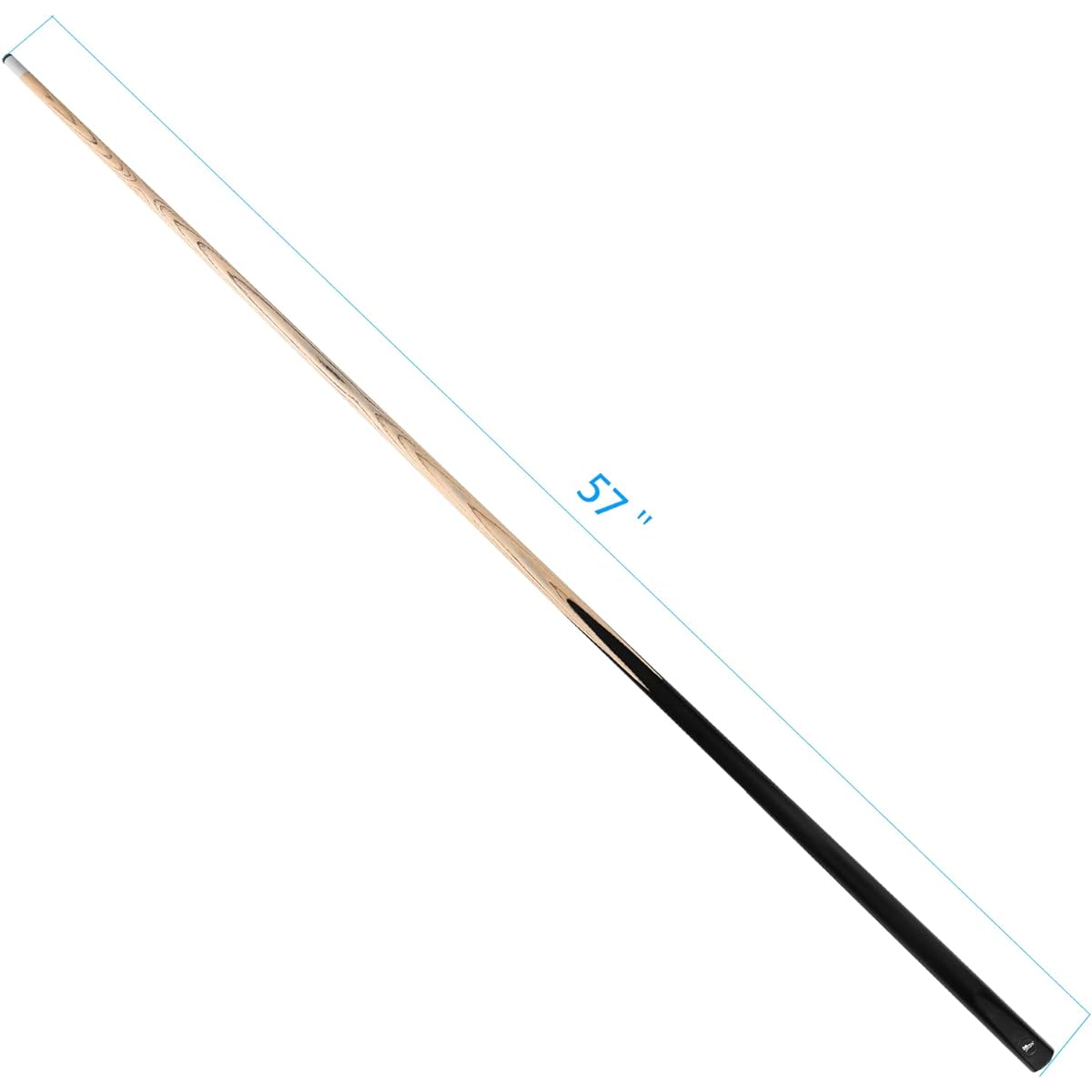 HMQQ 58" One Piece Pool Cue Stick with 13mm Leather Tip, 20oz Weight, Billiard Cue Stick, Pool Stick, Set of 4 or 6