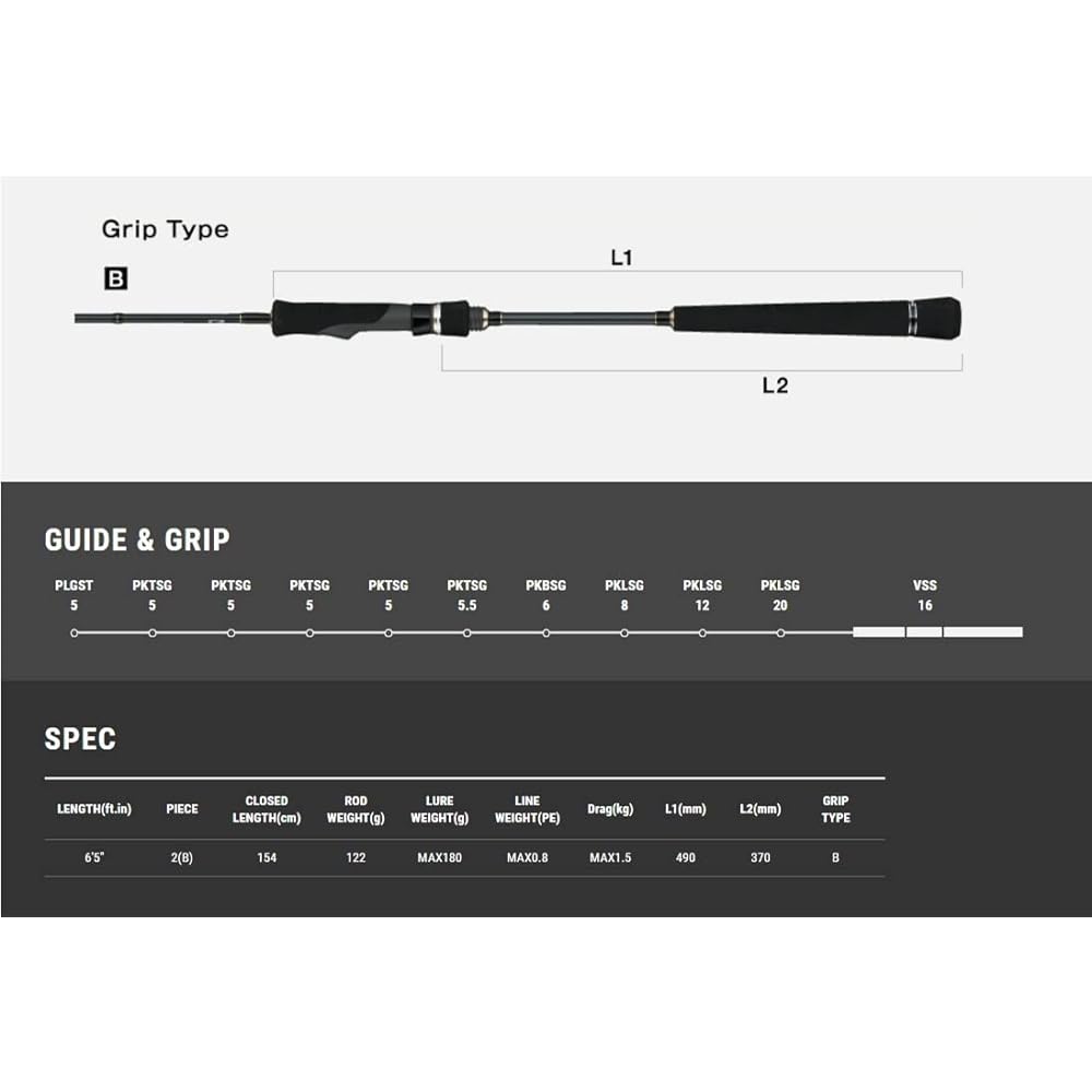 Tailwalk Rod Thai Game SSD S65L/FSL