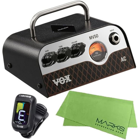VOX MV50 AC [MV50-AC] + BOSS Clip Tuner TU-02 Set [with Marks Cross]