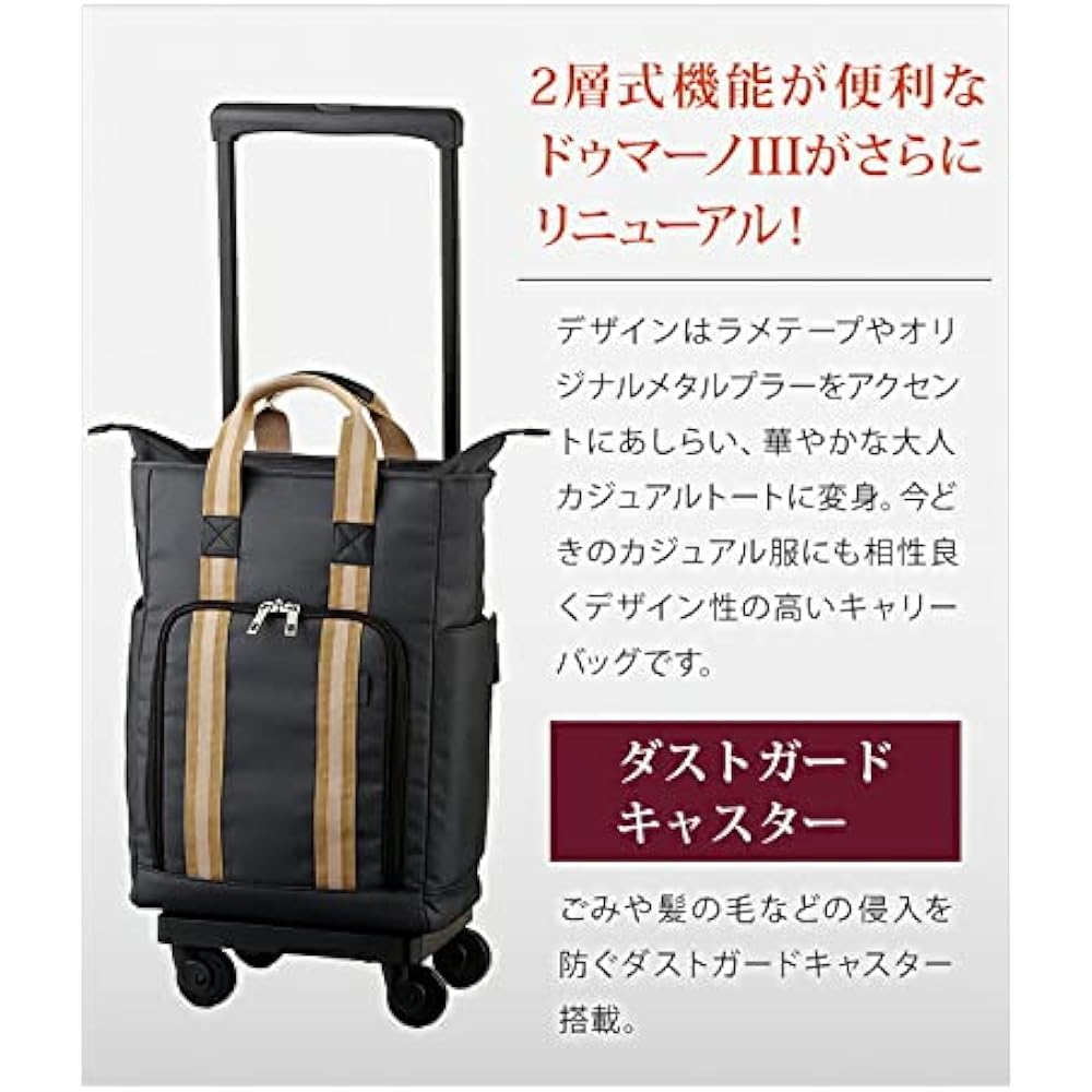 [SWANY] Carry bag D-499 Dumano IV L21 Navy with 4 wheel stopper