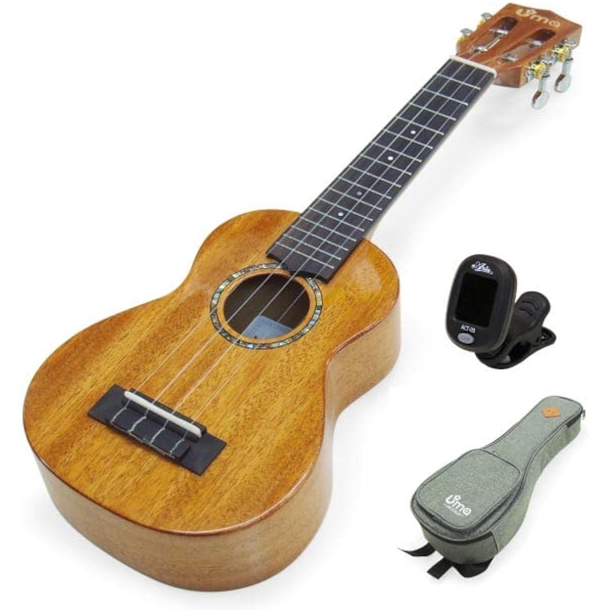 Uma Ukulele UK-20SS N Soprano size Tuner included Mahogany all solid board TR music [string height adjusted] [Taiwanese brand] [sweet sounding mahogany] (u)