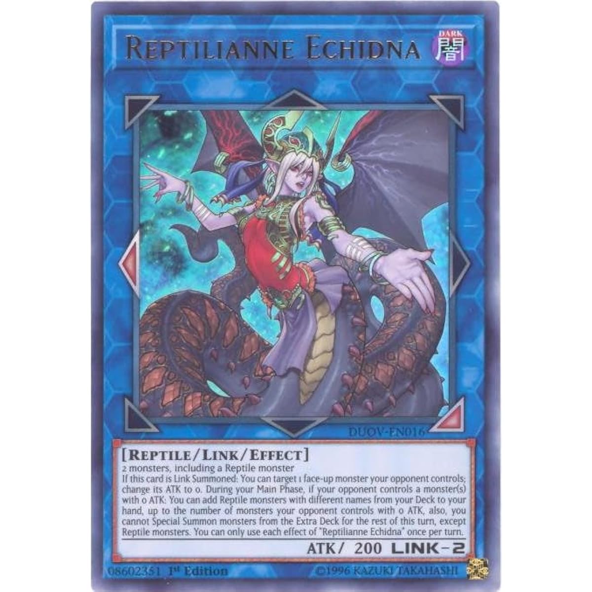 Reptilian Echidna - DUOV-EN016 - Ultra Rare - 1st Edition.