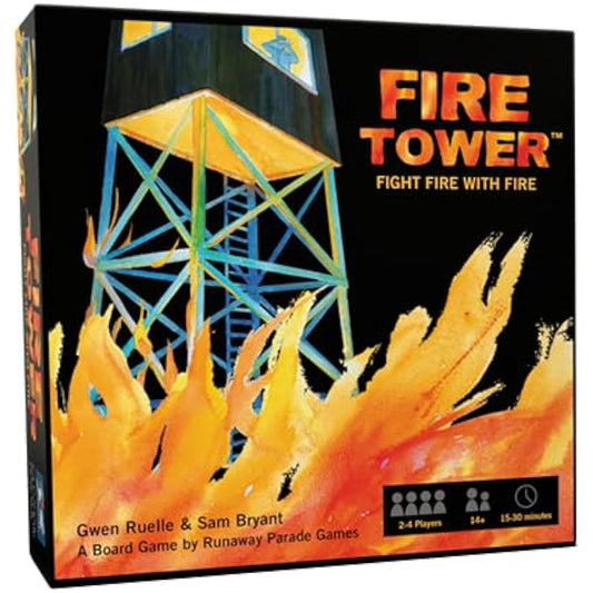 Runaway Parade Games Fire Tower Board Game Standard Edition - Fight fire in this fast-paced competitive game | Easy to learn | 15-30 minutes
