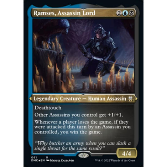 Magic: The Gathering - Ramses, Assassin Lord (061) - Etching - Foil - Dominaria United Commanders