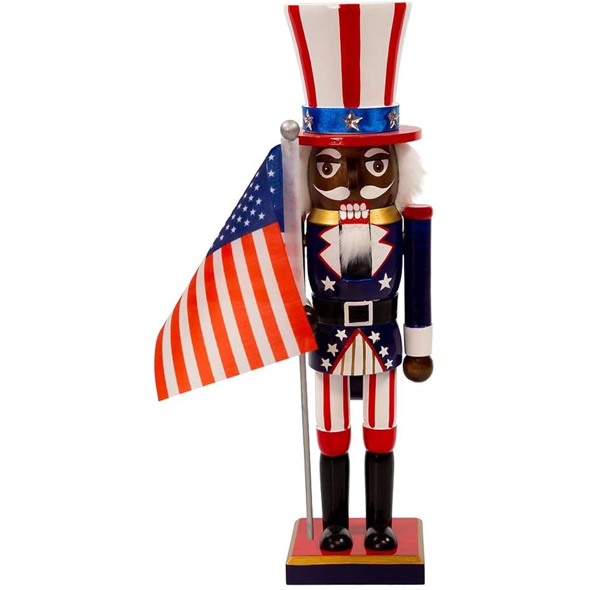 Kurt Adler 15" Patriotic African American Nutcracker