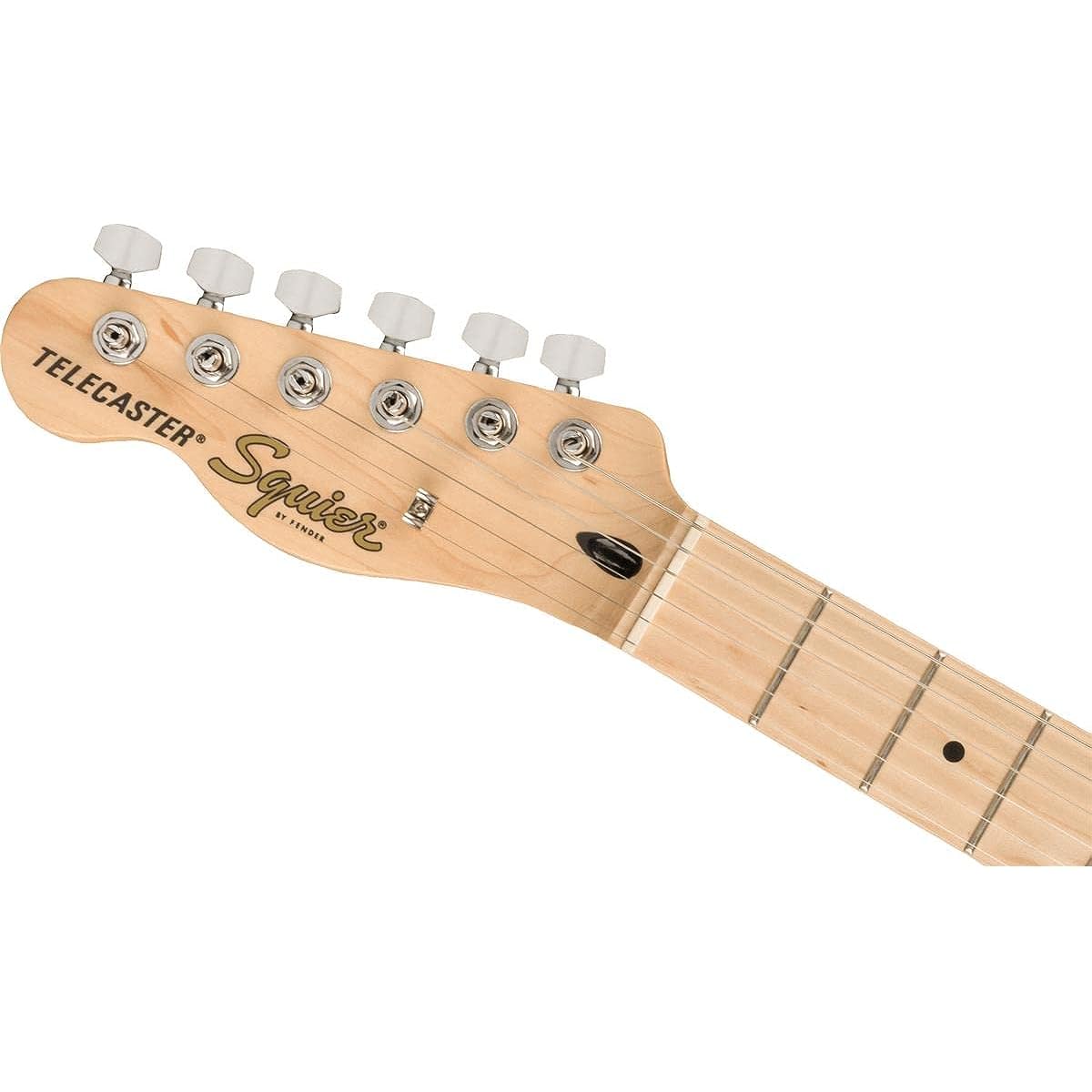Squier by Fender Electric Guitar Affinity Series™ Telecaster® Left-Handed, Maple Fingerboard, Black Pickguard, Butterscotch Blonde with Soft Case