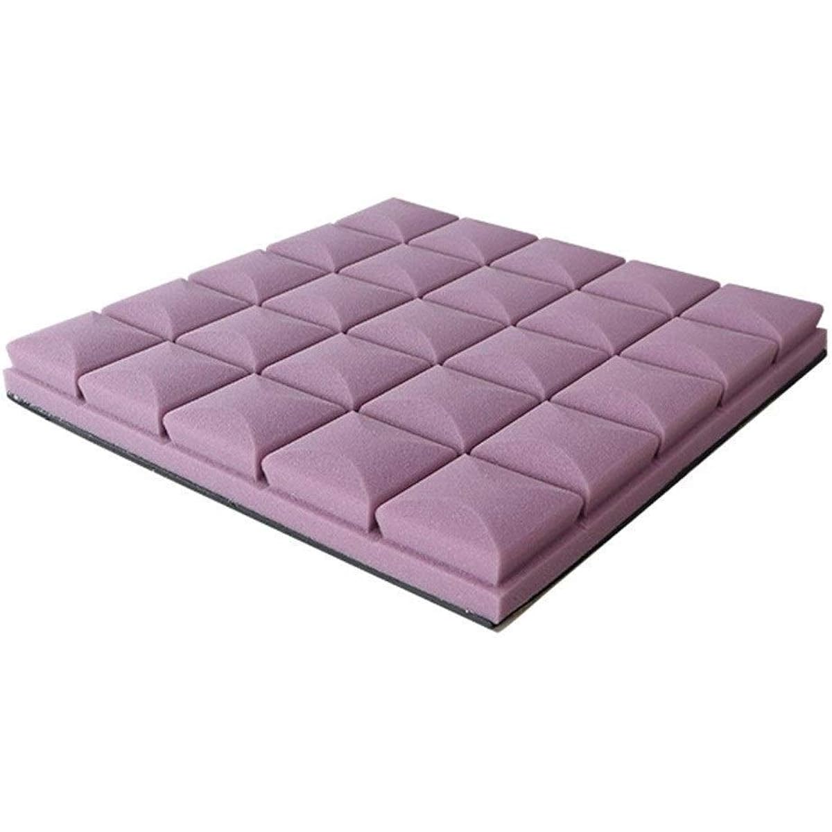 Soundproofing foam, 1PCS home acoustic panel, durable, easy to install, sound absorbing cotton wall, classic wedge tile. (Purple) (Purple)