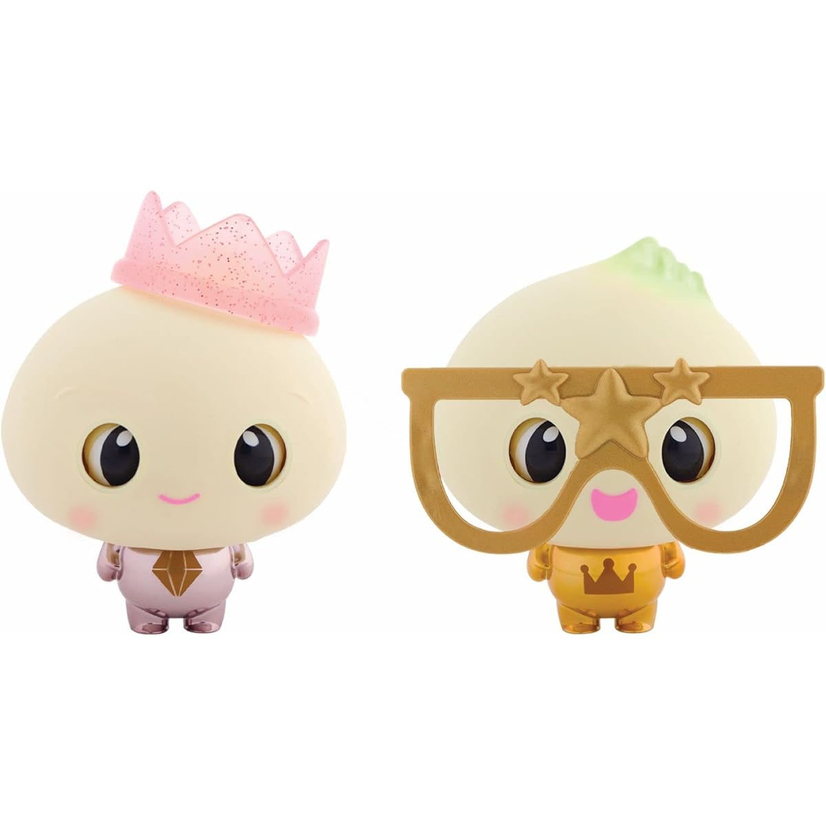 My Squishy Little Dumplings - Interactive Doll Collection with Accessories - Darts & Dixie 2 Pack (Gold & Rose Gold)