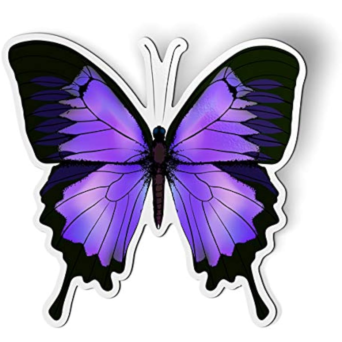 Purple Butterfly Beautiful - 5.5" Magnet for Car Locker Fridge