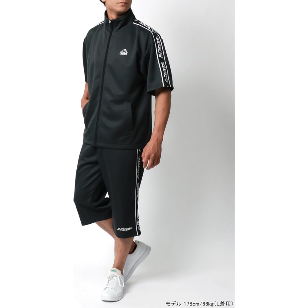 [Kappa] Men's Jersey Top and Bottom Set, Short Sleeve, Top and Bottom, Summer, Logo, Tape, Room Wear, Sports Training