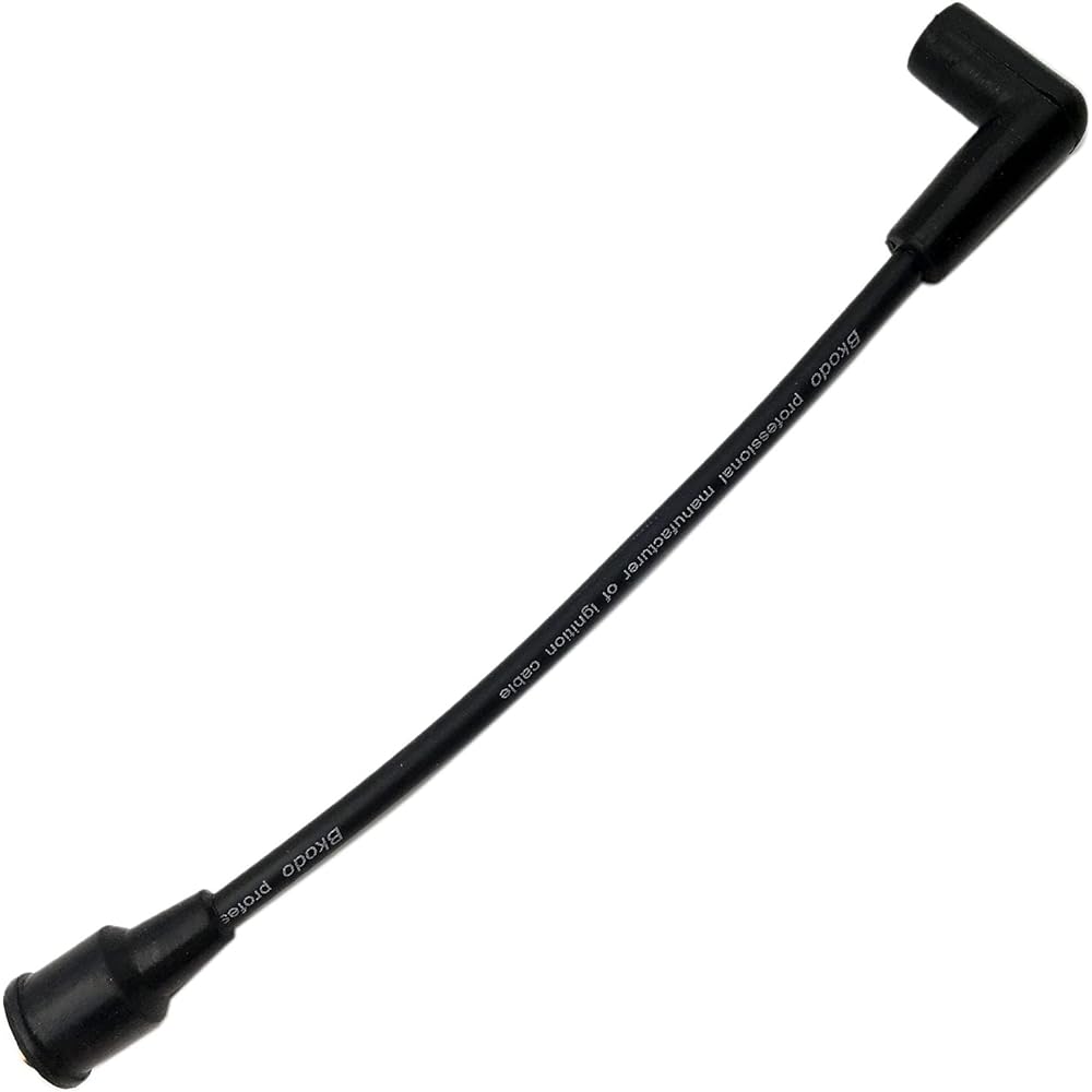 LIZAPUS High Performance 18-5227-1 Premium 9" Marine 7mm Spark Plug Wire Lead Compatible with Mercury/Mariner Outboard Engines Mercury 84-813715A1 ZF696 Replacement