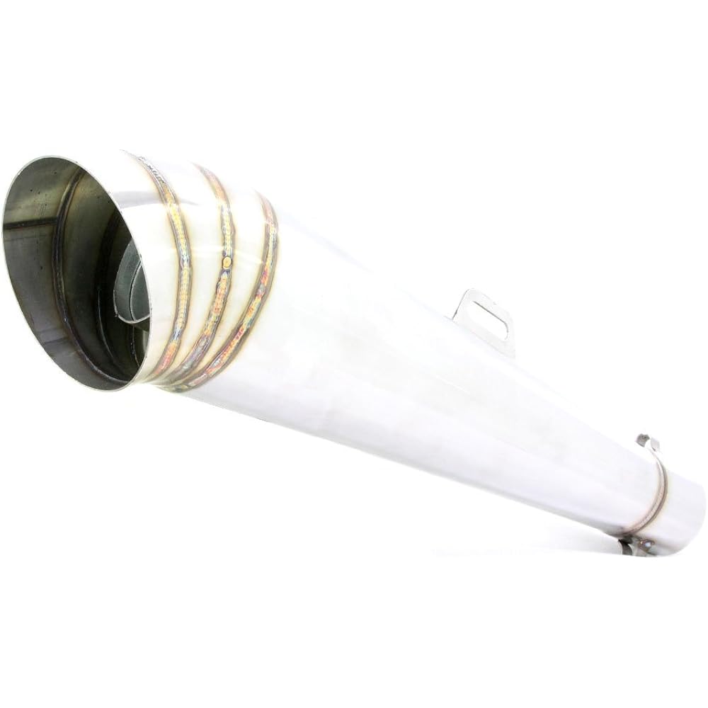 Conical GP silencer muffler φ50.8 general purpose stainless steel with inner baffle lightweight slip-on