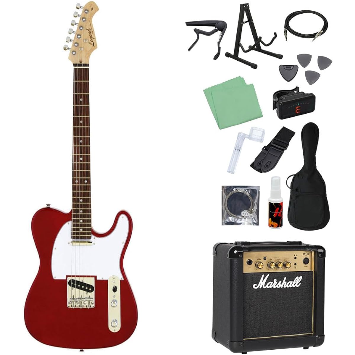 LEGEND LTE-Z Electric Guitar Beginner 14-piece Set [With Marshall Amplifier] CA Telecaster Type Legend