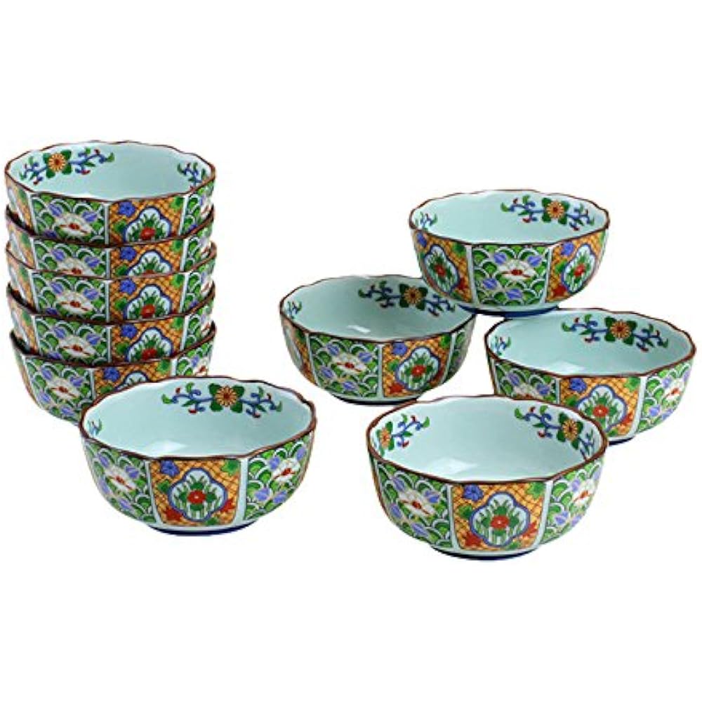 Ranchant Bancha set, multi pot Φ16.5x12.8x9/cup Φ10x8cm, Nabeshima pattern, Arita ware, made in Japan