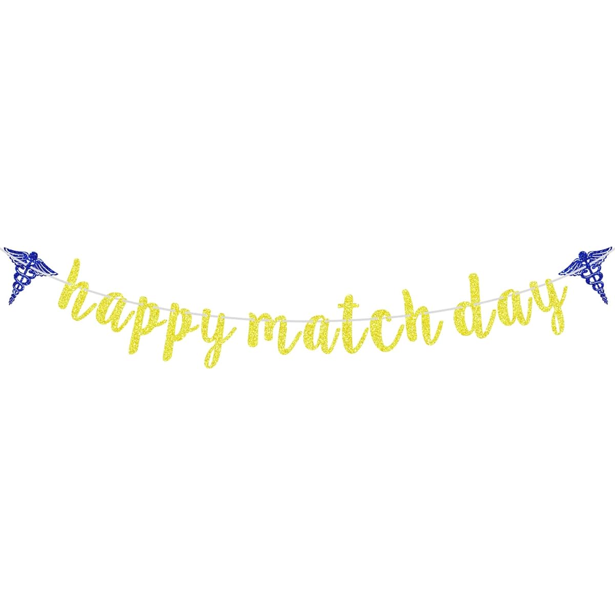 Gold Glitter Happy Match Day Banner Phinally Done/We Are So Proud of You/Congrats Doctor, 2023 Med School Doctor Graduation Party Decorations