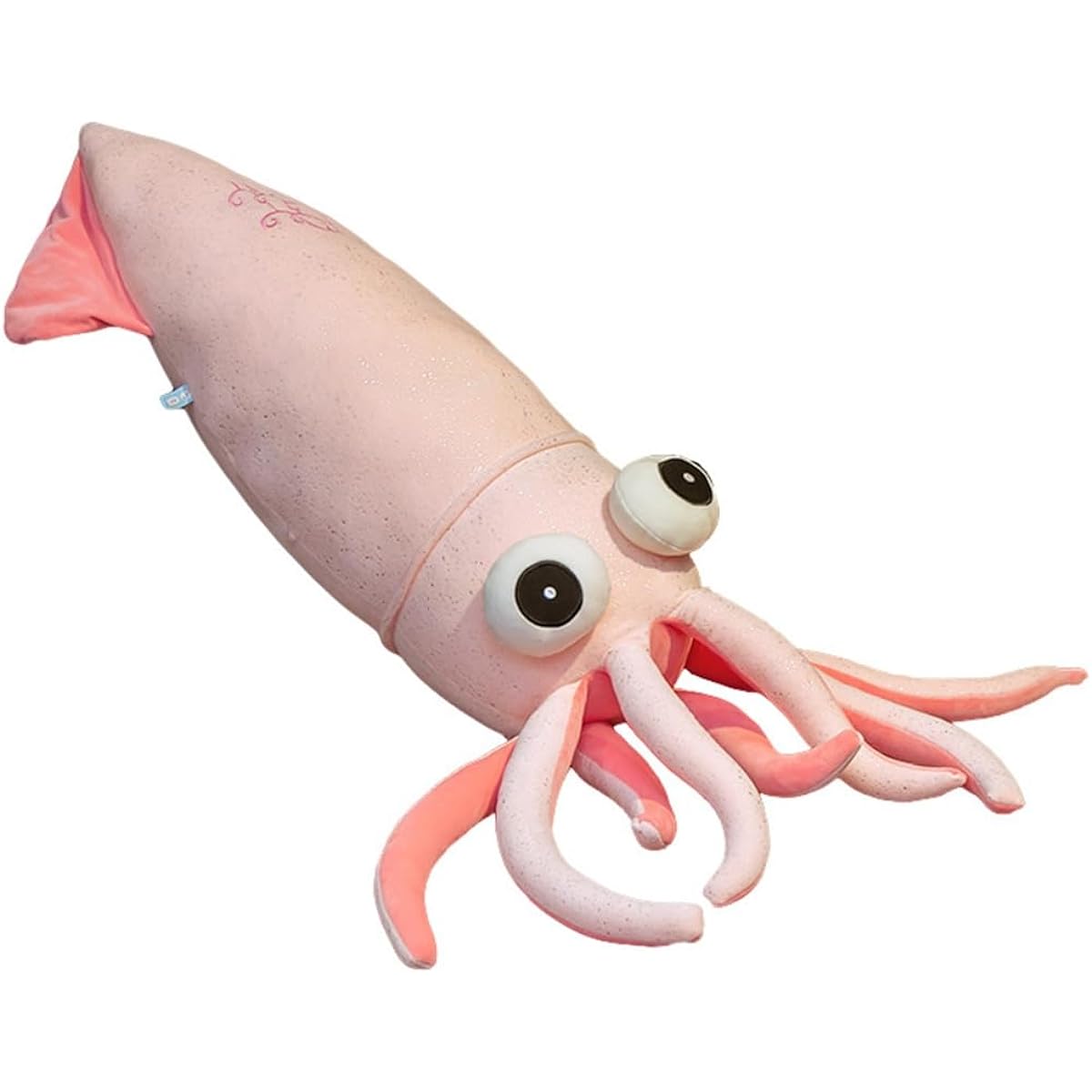 stuffed animal, squid, comfortable, huggable pillow, lifelike, figurine, sewn wrapping, fluffy, miscellaneous goods, sleeping together, sleepy, cute, school entrance gift, gift, comfortable goods, birthday, Children's Day, pink, Christmas, 130cm, present
