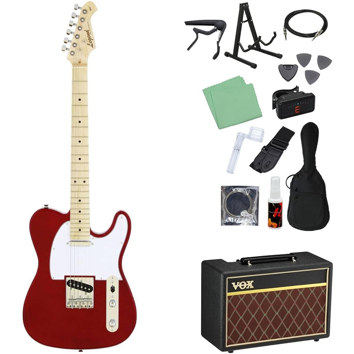 LEGEND LTE-Z Electric Guitar Beginner 14-piece Set [With VOX Amplifier] M-CA Telecaster Type Legend