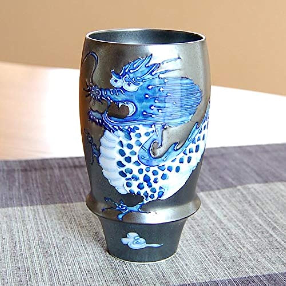 Retirement Gift Beer Glass Gratitude Retirement Gift Emperor Dragon Beer Glass Arita Ware Made in Japan Gift