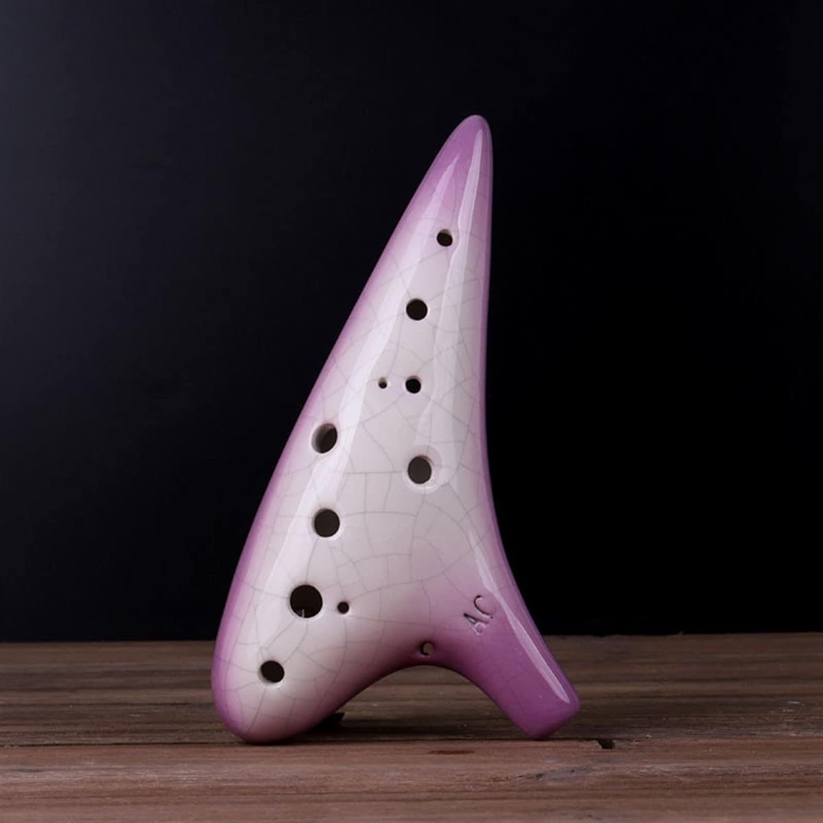Ocarina 12 Holes Alto C Tone Crackling Pattern Ceramic Gradient Flute Professional Musical Instruments Chinese Tao Ocarina Instrument