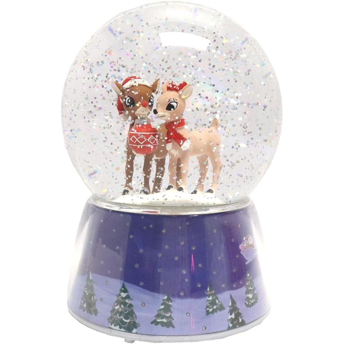 Roman Rudolph Musical LED Swirl Water Globe