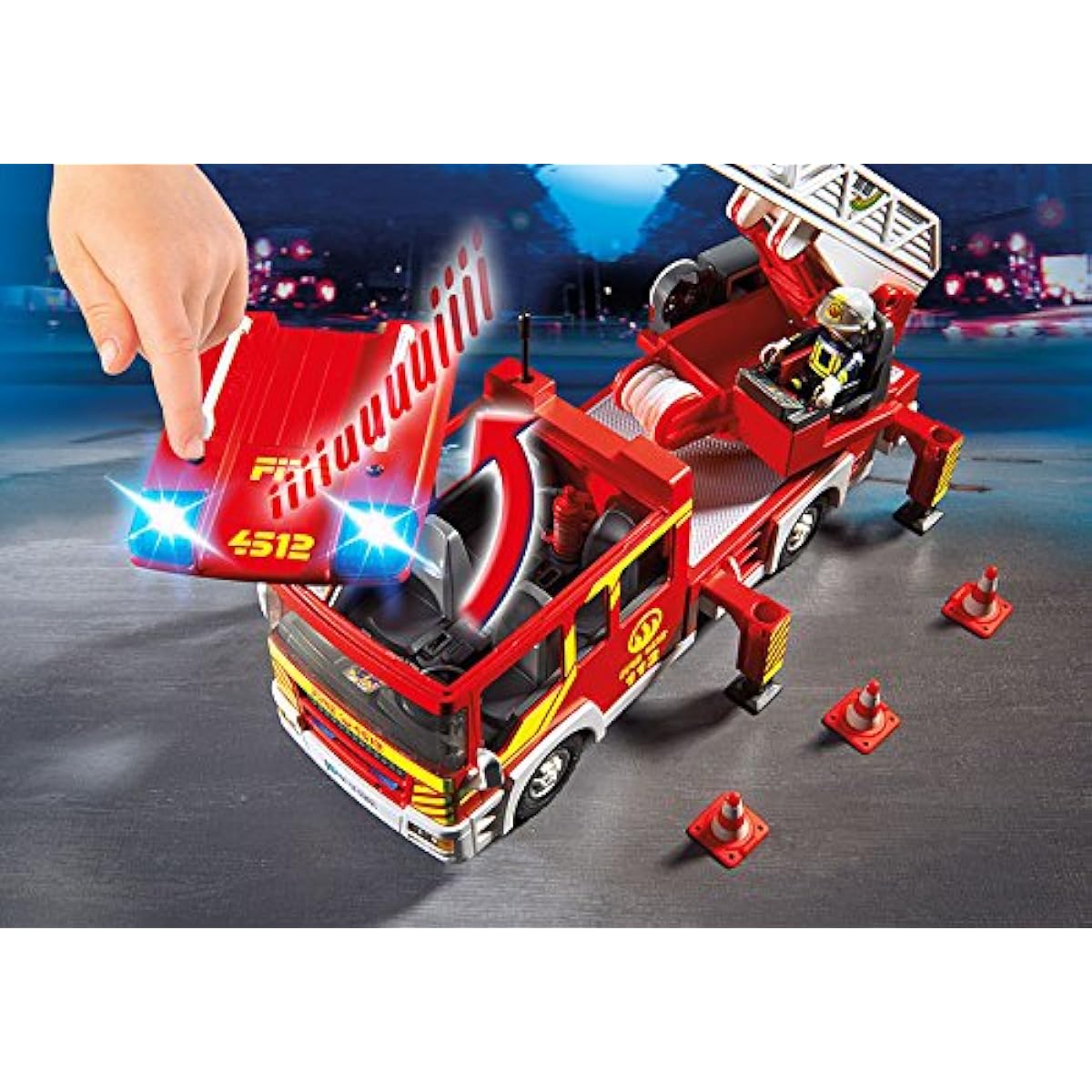 PLAYMOBIL 5362 Fire Engine Ladder Play Set [Parallel Import]
