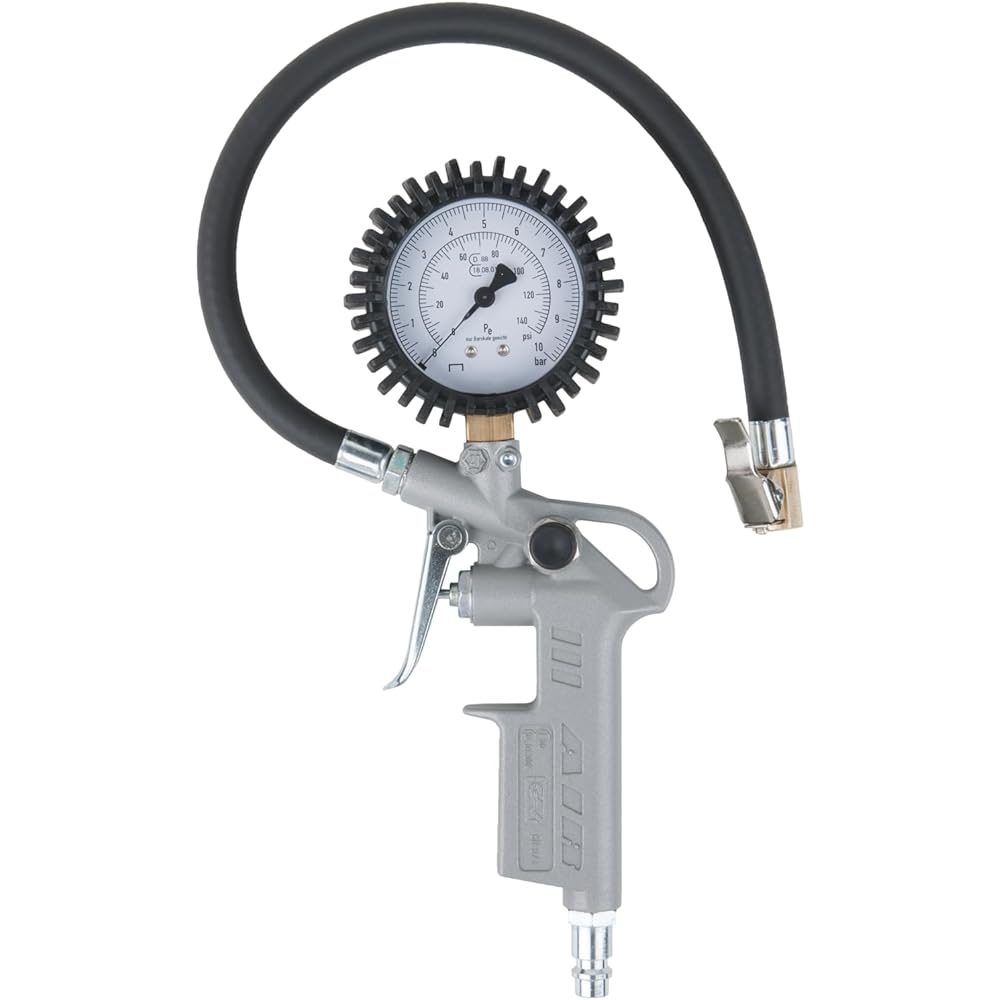 KS TOOLS Calibrated tire filling gauge 0-10 bar 515.1960