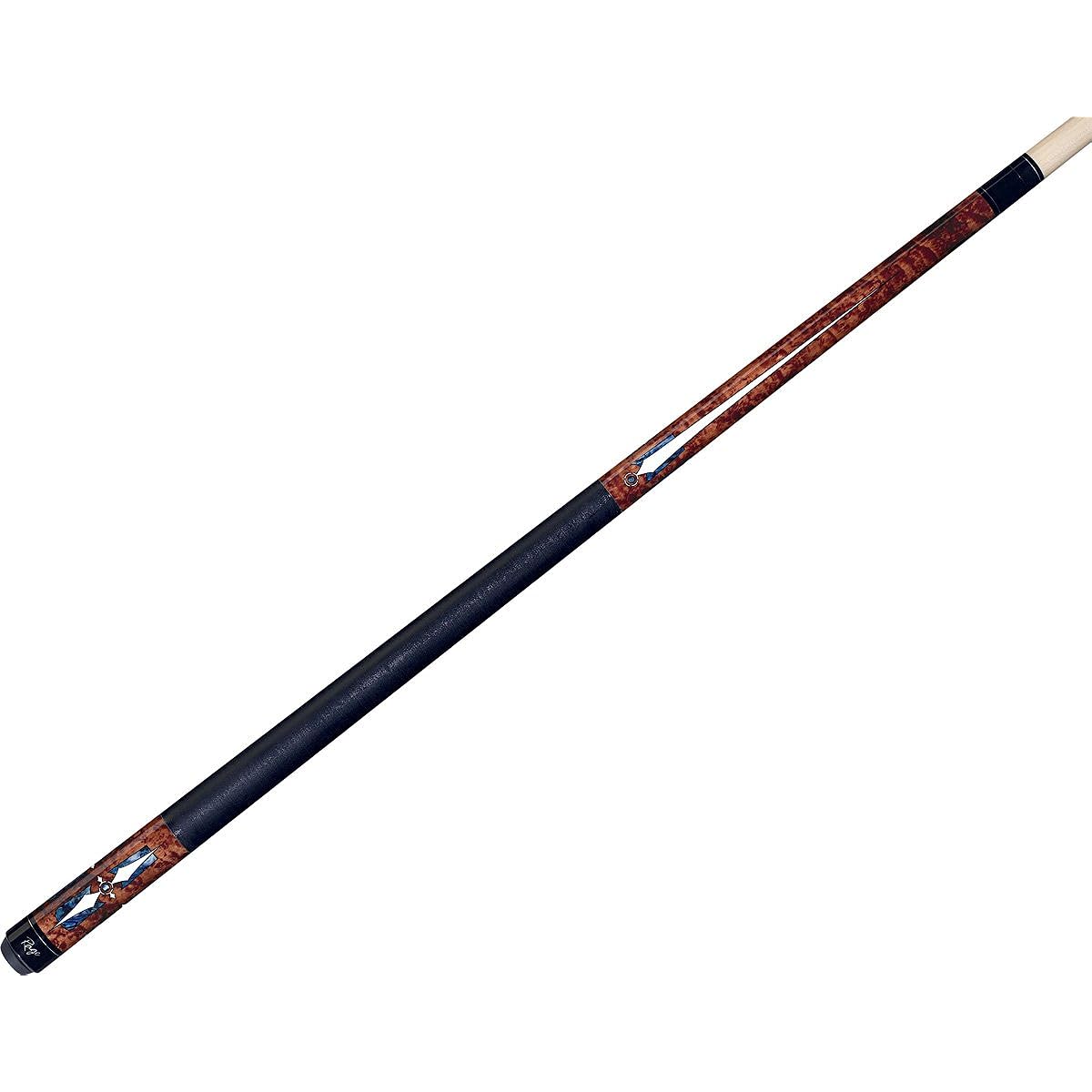 Rage RG-180 Graphic Antique Birdseye White and Blue Pavé Shell Cue