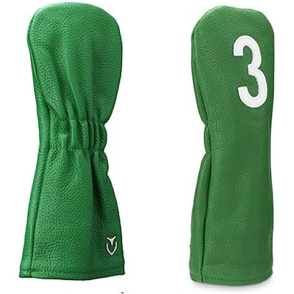 Leather head cover number HC1122 FW#3 Green