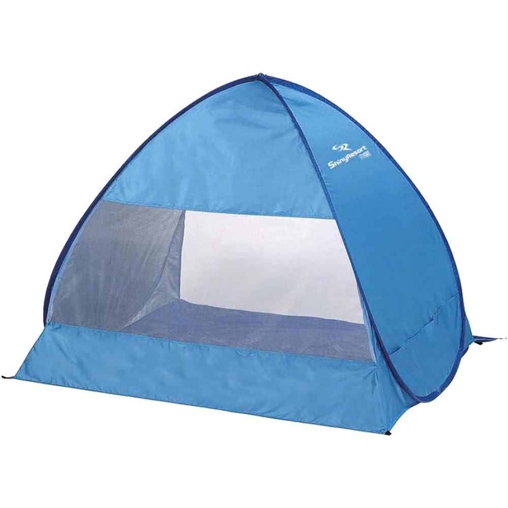 CAPTAIN STAG Tent Shiny Resort Pop-up Tent Duo UV Blue [For 1-2 People] M-5787