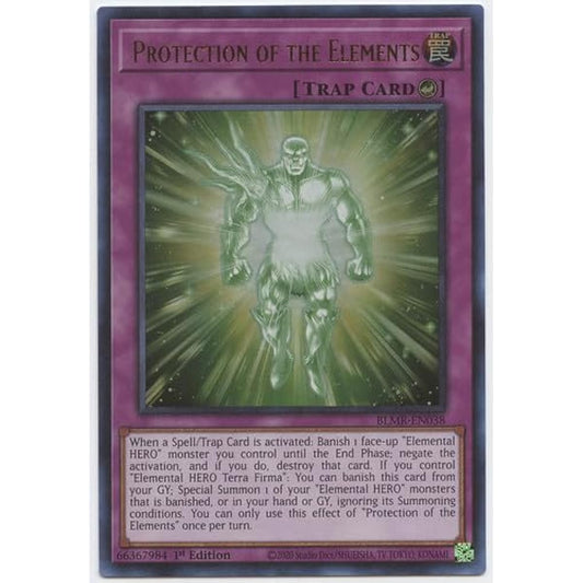Protection of The Elements BLMR-EN038 Ultra Rare 1st Edition