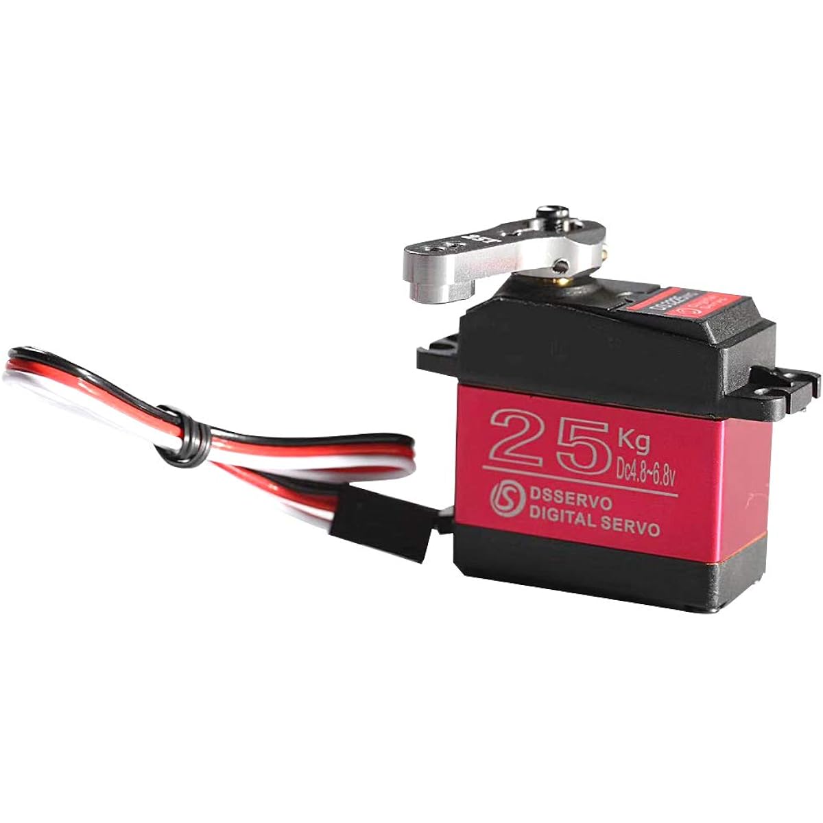 Servo Waterproof High Torque Update - 25KG Full Metal Gear Digital Servo Baja Servo Mechanical Arm Fittings for Baja RC Car (270 Degree Control Angle)