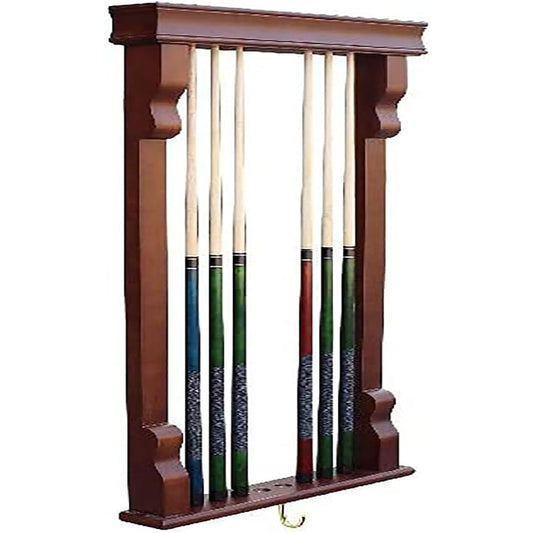 [Hathaway] HATHAWAY Vintage Wall Billiard Pool Cue Rack, Mahogany BG2571M [Parallel Import]