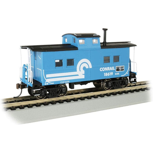 Bachmann Trains Northeast Steel Caboose - Conrail #18619 - Blue - HO Scale