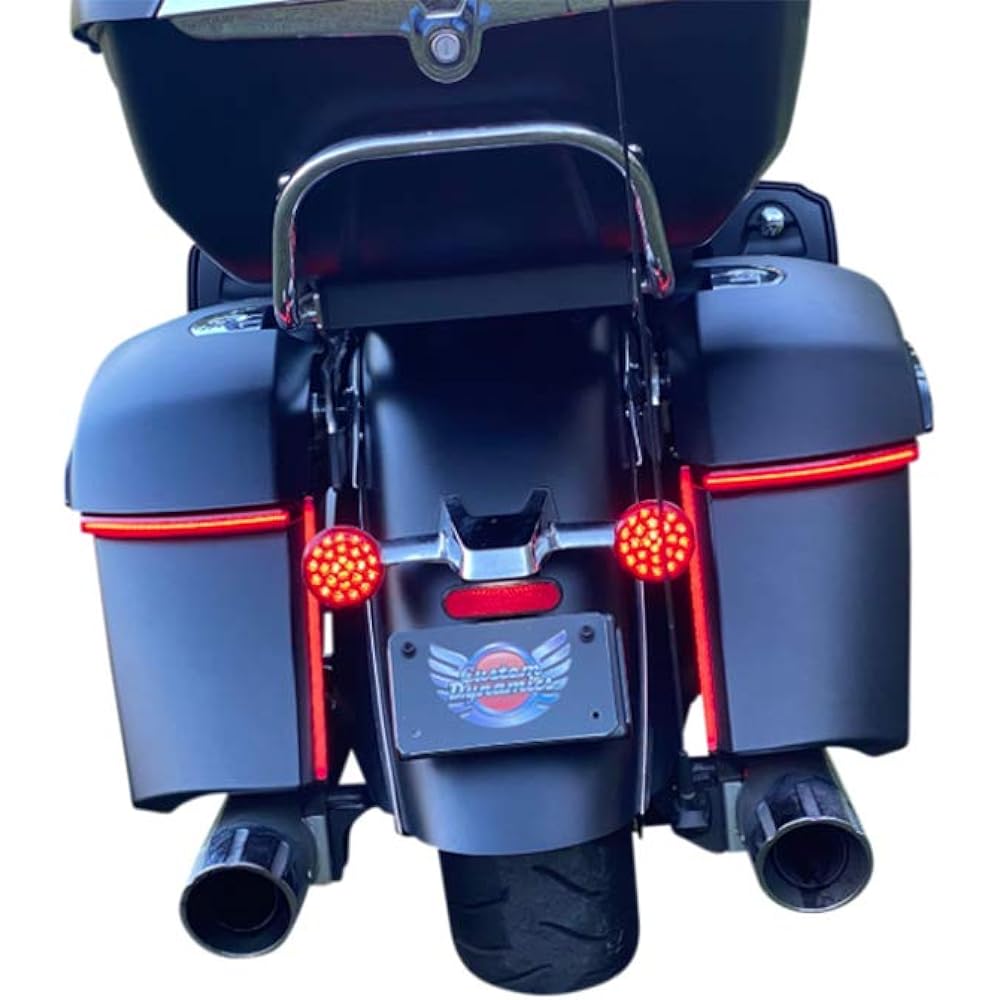 Custom Dynamics LED Saddlebag Light for Indian Chieftain and Dark Horse (Not Challenger) - Red