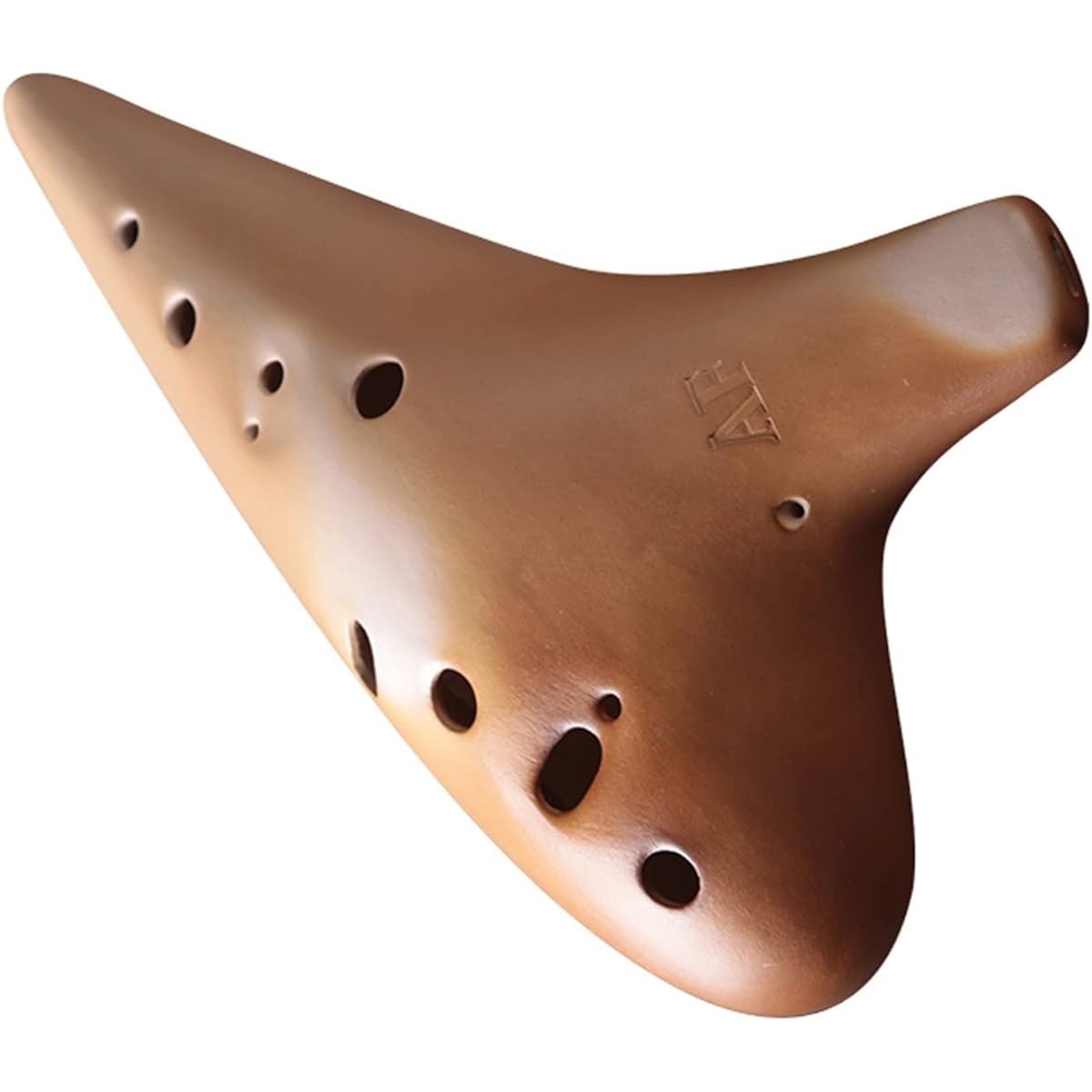 Handmade Ocarina 12 Holes Alto F Key Smoked Ceramic Ocarina Musical Instrument for Students Beginners Use Ocarina Instrument