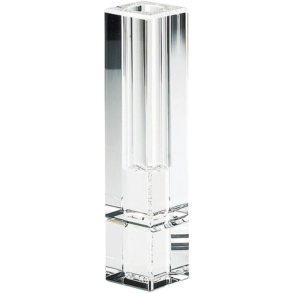 NARUMI Glassworks Pythagoras Single Flower Vase CM Clear 21cm GW1000-12031