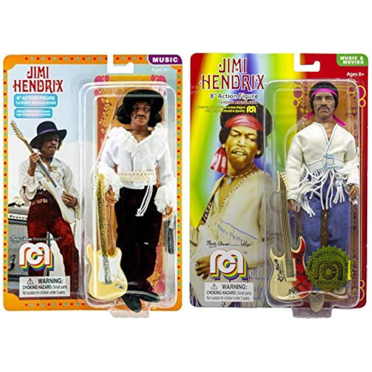 Mego Music Icons Jimi Hendrix Action Figures Set of 2