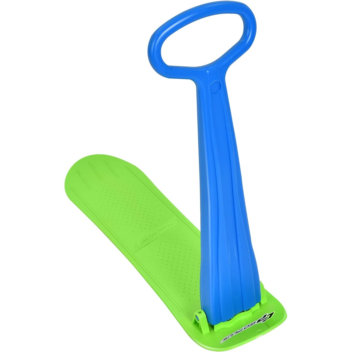 Goplus Ski Scooter Foldable Snowboard with Grip Handle Sliding Snow Sled for Snow Dunes Grass Portable Kick Scooter Sled for Kids Toddlers Teenagers Winter Toys