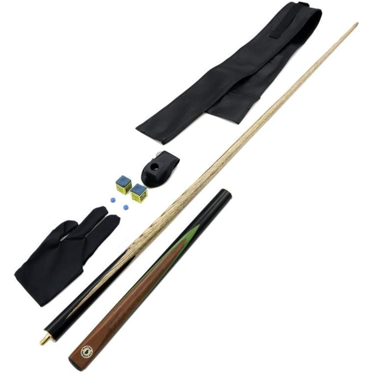 Laxmi Ganesh Billiard Combo Professional Cue Master 1 Glove 2 Chalk 2 Tips 1 Chalk Holder 1 Cue Cover