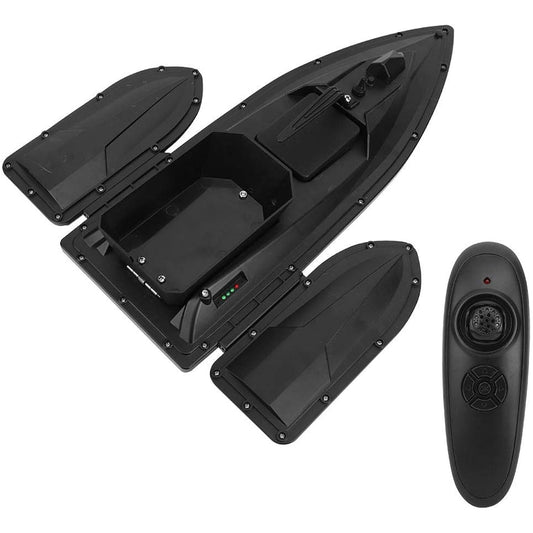 RC Fishing Bait Boat, RC 500M Remote Control Fishing Bait Boat Fish Finder Waterproof High Speed RC Boat for Adults and Kids, Night Fishing LED Light, Dual Motor, for Pool and Lake