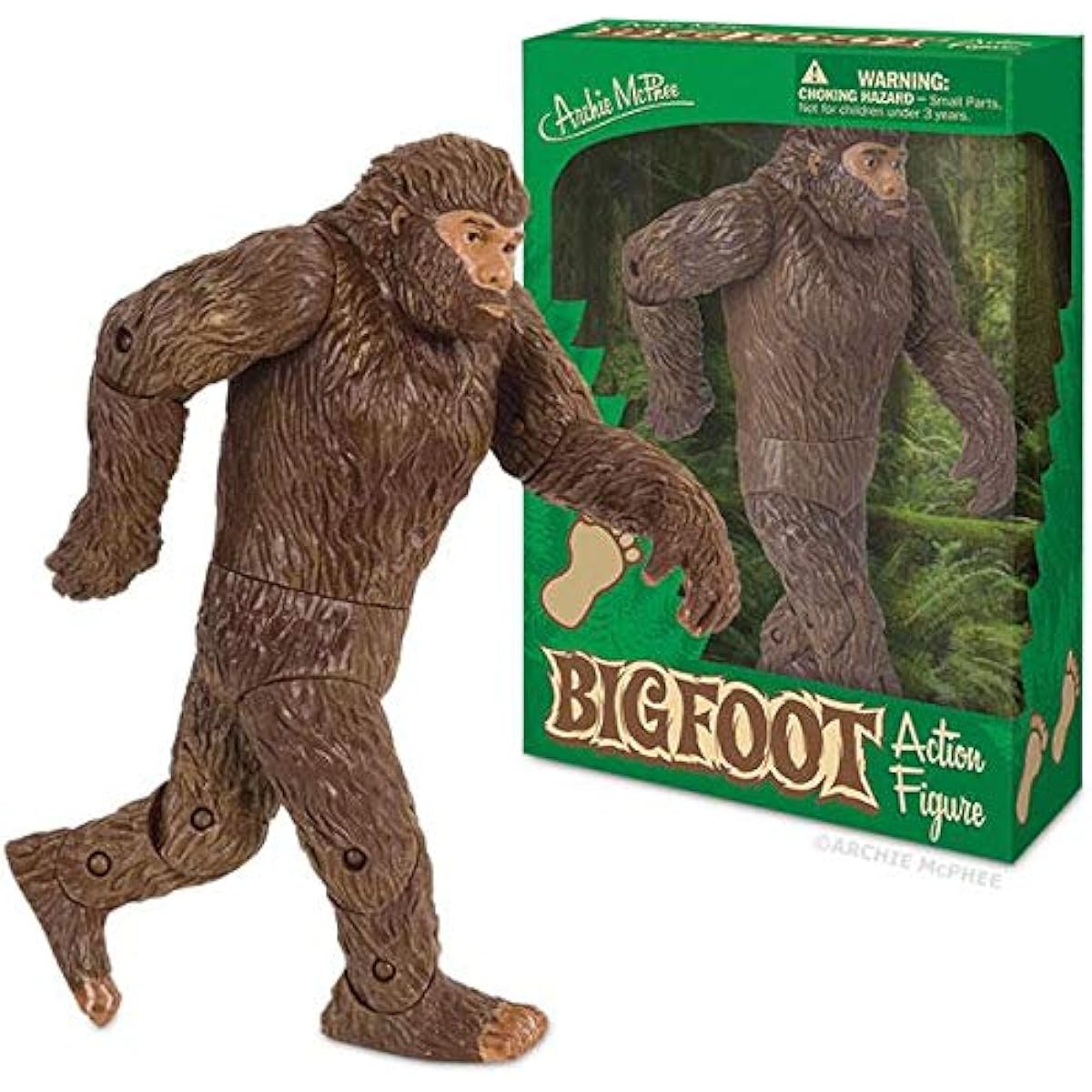 Bigfoot Gag Gift Duo Bigfoot Action Figure and Emergency Bigfoot Electronic Noisemaker Perfect for Bigfoot Enthusiasts