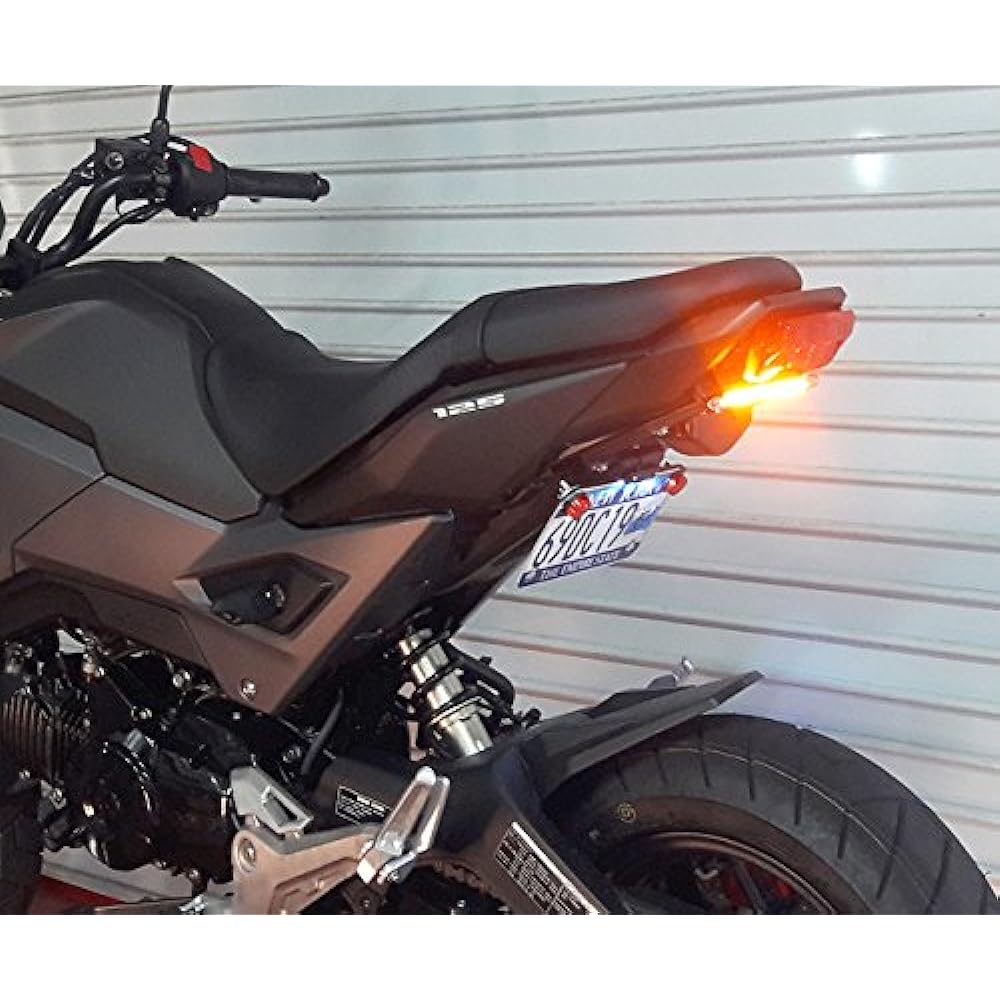 Honda Grom MSX125 (2017+) SS LED Light Bar Fender Eliminator Kit No Flasher Relay FENDERKIT211-AS-SS