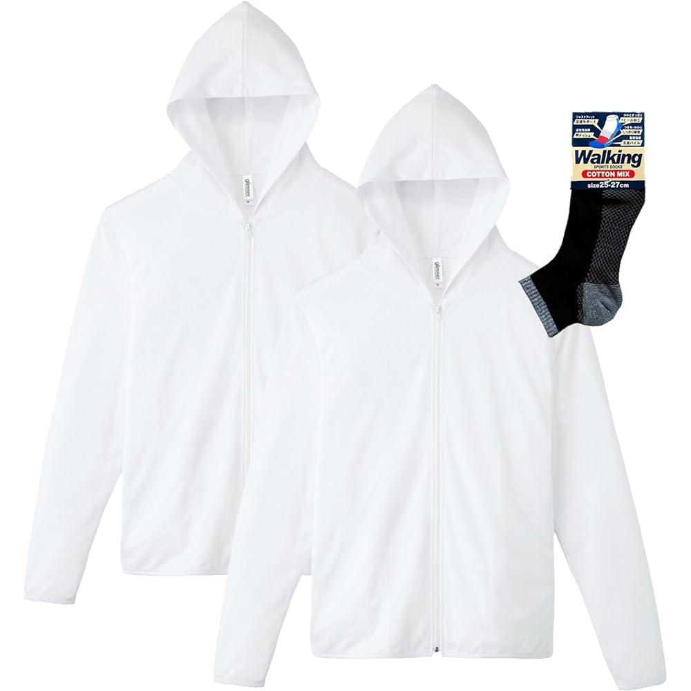 [Glimmer] Long Sleeve 4.4oz Dry UV Zip Parka 00338-AMZ Men's