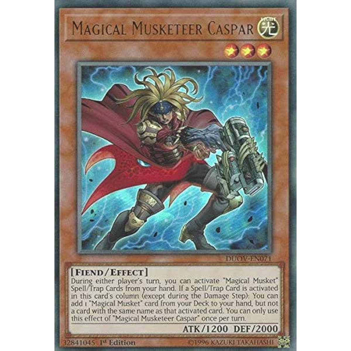 Magical Musketeer Casper-DUOV-EN071-Ultra Rare-First Edition.
