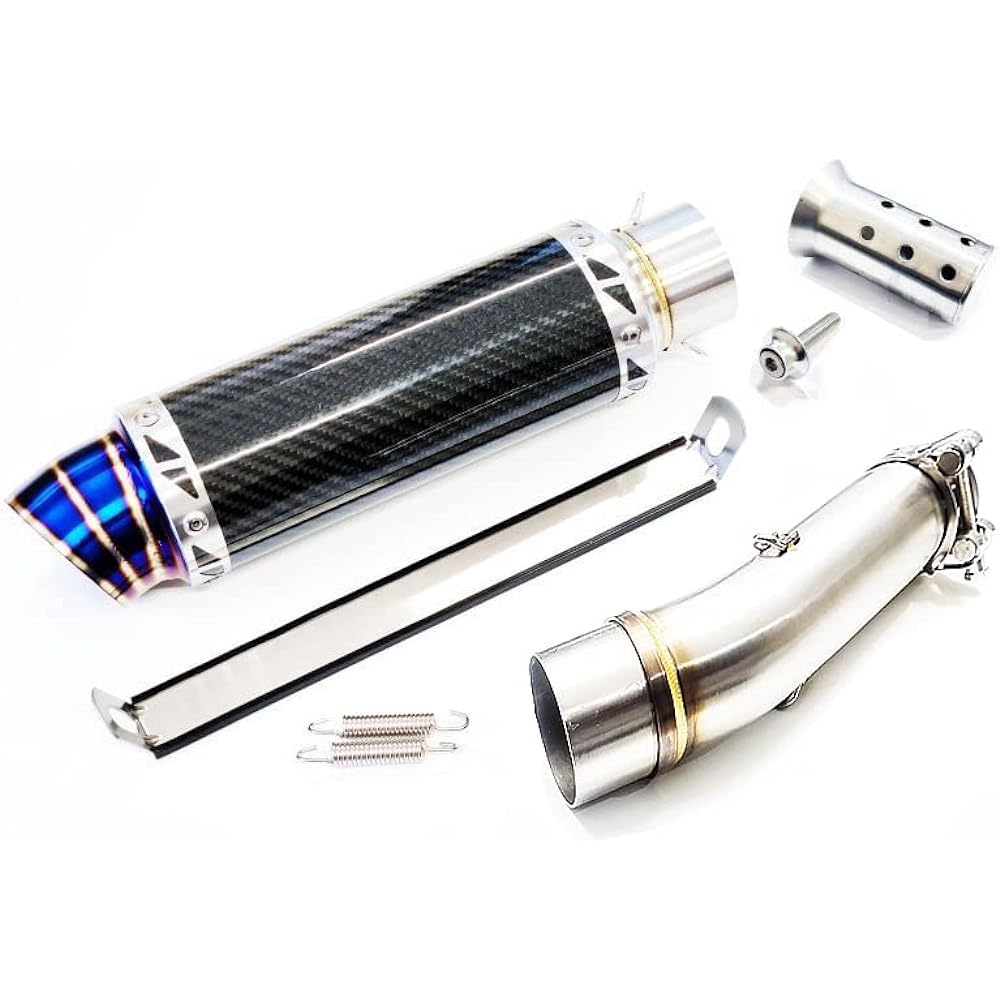 W2-58CB Compatible with genuine exhaust pipe 50.8mm 50.8φ Muffler mid-pipe included Slip-on Real Wet Carbon Silencer Ver. Muffler silencer set for CB400SF NC42 only