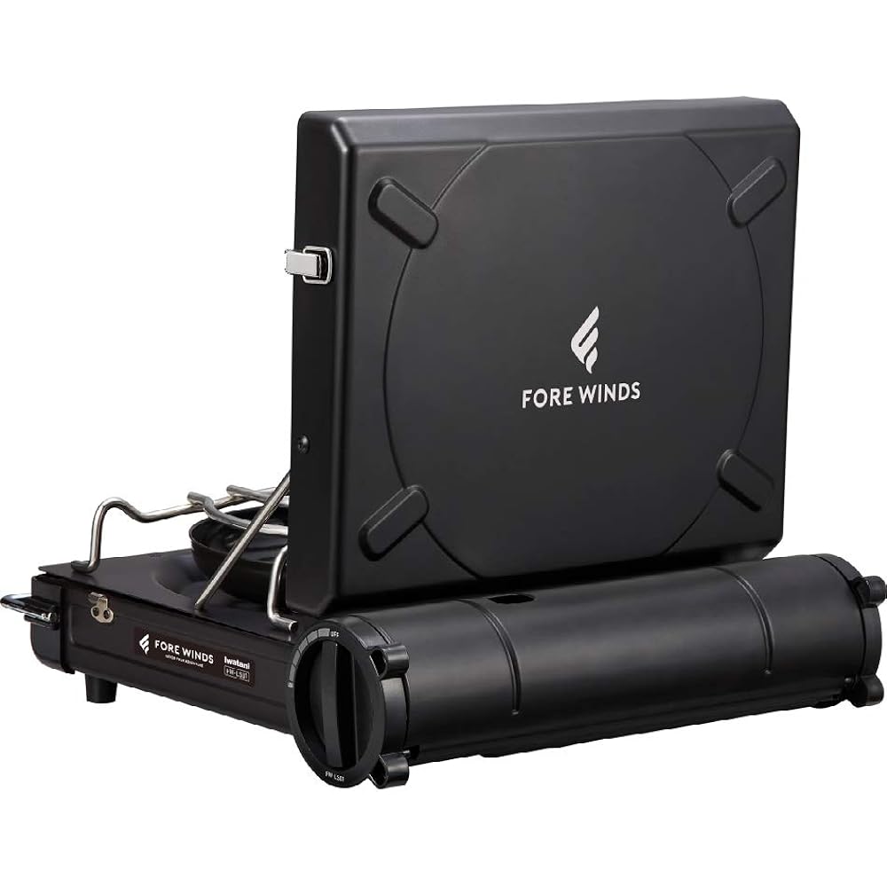 FORE WINDS Lux Camp Stove Black FW-LS01-BK Fuel Type Gas (Black)