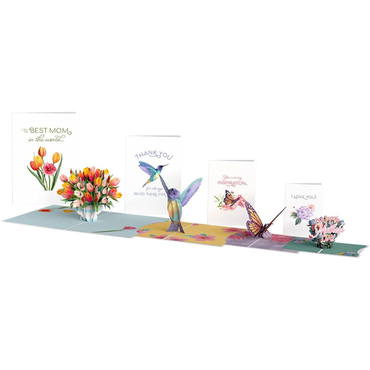 Lovepop Mother's Day Garden Nesting Cards, 4 Pop Up Cards, Mother's Day Gifts from Daughter, 3D Mother's Day Cards, Mother's Day Cards for Mom
