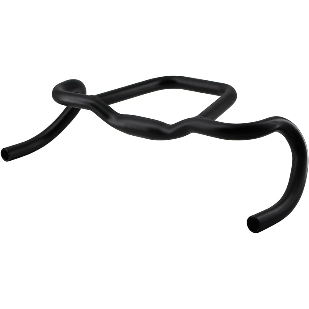 S SENQI Bicycle Drop Handlebar Aluminum Alloy Round Tube φ31.8 Gravel Gravel Suitable for Road Bike Cruiser BMX Bicycle 420mm-520mm, 440mm-540mm, 460mm-560mm 20mm Black (420mm-520mm)