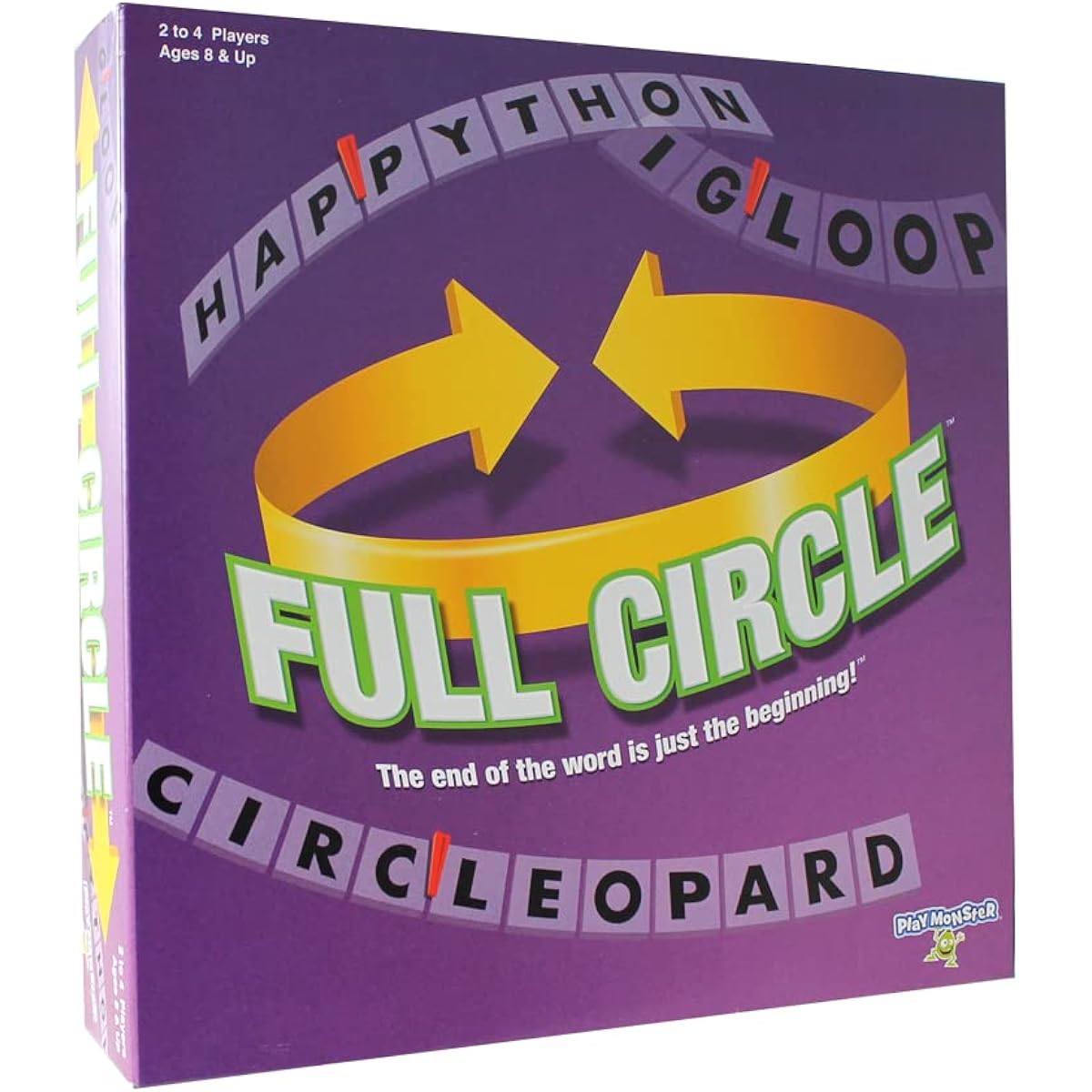 PlayMonster Full Circle Game - The end of the word is just the beginning. Purple, Green, White